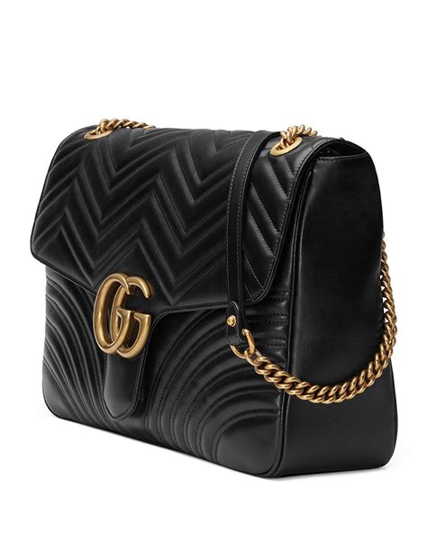 gucci marmont woc black|Gucci Marmont large shoulder bag.